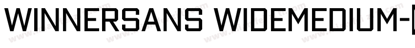 WinnerSans WideMedium字体转换